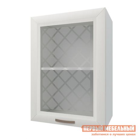 Кухонный модуль Первый Мебельный Шкаф 1 дверь со стеклом 50 см Агава