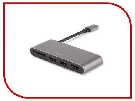 Модуль расширения Moshi USB Type-C Multimedia Adapter Grey 99MO084213