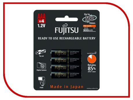 Аккумулятор AAA - Fujitsu HR-4UTHCEU (4B) 900mAh (4 штуки) FDKB00008