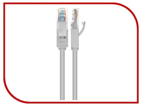 Сетевой кабель Greenconnect UTP 23AWG cat.6 RJ45 T568B 15m Grey GCR-LNC603-15.0m