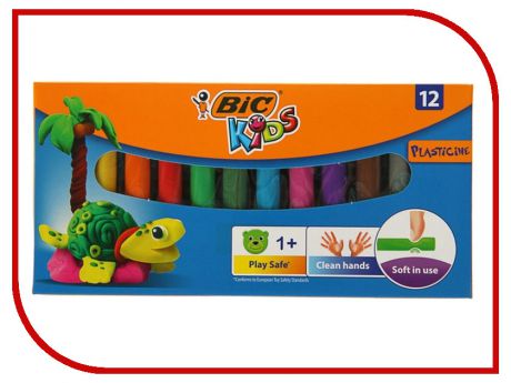 Набор для лепки Bic Kids Пластилин 12 цветов 120гр 947713