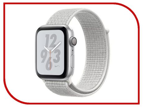 Умные часы APPLE Watch Nike+ Series 4 40mm Silver Aluminium Case with Summit White Nike Sport Loop MU7F2RU/A