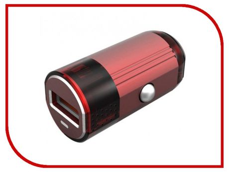 Зарядное устройство EMY MY-118 Lightning 8pin 2400 mAh Red