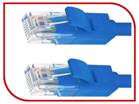 Сетевой кабель Greenconnect UTP 24AWG cat.5e RJ45 T568B 5m Blue GCR-50682