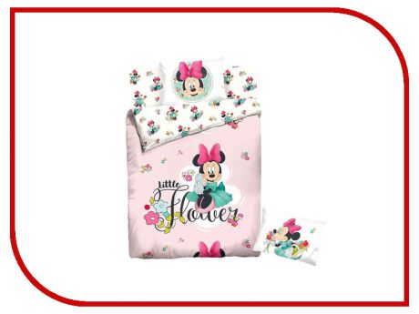 Постельное белье Disney Minnie Little Flower Комплект 1.5 спальный Ранфорс 707497