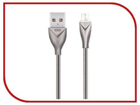 Аксессуар XO USB - MicroUSB 1.0m Silver NB26