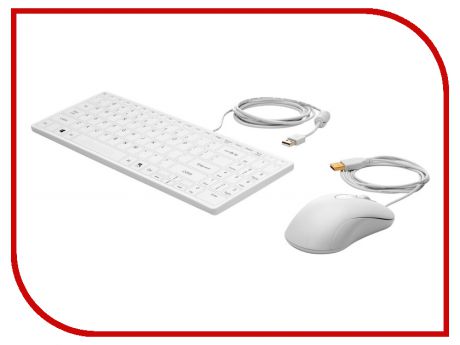Набор HP 1VD81AA Keyboard and Mouse Healthcare Edition White USB
