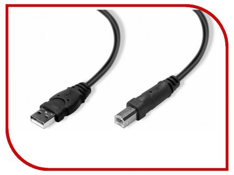 Аксессуар Belkin USB 2.0 A/M-B/M F3U154CP18M Black