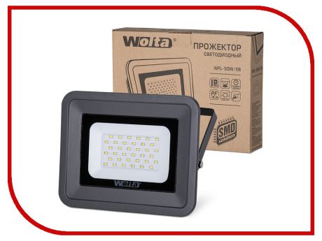 Прожектор Wolta WFL-50W/06 50W 220V 5500K SMD IP65 Black