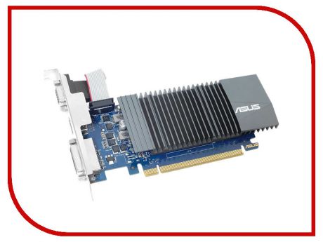 Видеокарта ASUS GeForce GT 710 954Mhz PCI-E 2.0 1024Mb 5012Mhz 32 bit DVI HDMI HDCP GT710-SL-1GD5