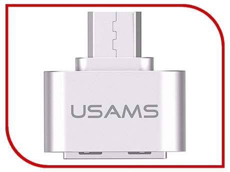 Аксессуар USAMS US-SJ009 Micro USB - USB OTG White