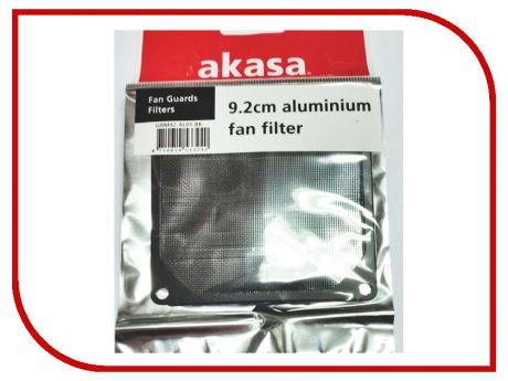 Фильтр для вентилятора Akasa 92mm GRM92-AL01-BK