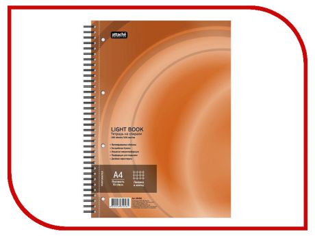 Бизнес-тетрадь Attache Selection LightBook A4 100 листов Orange 494592