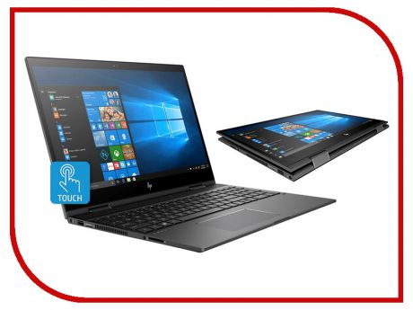 Ноутбук HP Envy x360 15-cn0006ur Dark Silver 4GW72EA (Intel Core i5-8250U 1.6 GHz/8192Mb/1000Gb+128Gb SSD/nVidia GeForce MX150 4096Mb/Wi-Fi/Bluetooth/Cam/15.6/1920x1080/Windows 10 Home 64-bit)