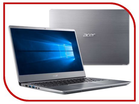 Ноутбук Acer Swift SF314-54-87RS NX.GXZER.005 Silver (Intel Core i7-8550U 1.8 GHz/8192Mb/256Gb SSD/No ODD/Intel HD Graphics/Wi-Fi/Cam/14.0/1920x1080/Windows 10 64-bit)