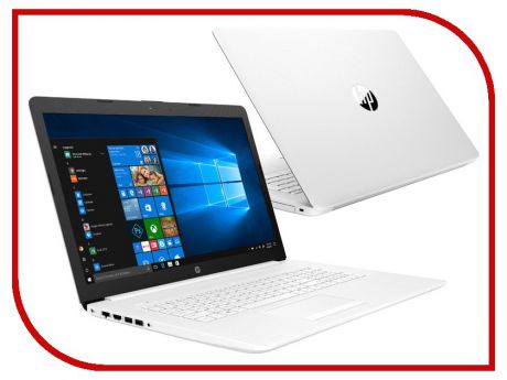 Ноутбук HP 17-by0026ur White 4JZ29EA (Intel Core i5-8250U 1.6 GHz/8192Mb/1000Gb+128Gb SSD/DVD-RW/AMD Radeon 530 2048Mb/Wi-Fi/Bluetooth/Cam/17.3/1920x1080/Windows 10 Home 64-bit)