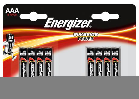 Элементы питания Energizer Alkaline Power AAA 8 шт E300127803