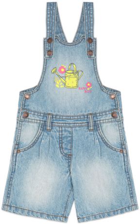 Шорты Barkito Комбинезон-шорты джинсовый для девочки Barkito, "Лимончики", голубой