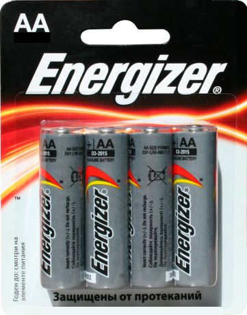 Элементы питания Energizer Батарейка Energizer AA 4 шт.