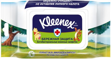 Прокладки и салфетки Kleenex Влажные салфетки Kleenex «Disney» антибактериальные 40 шт.