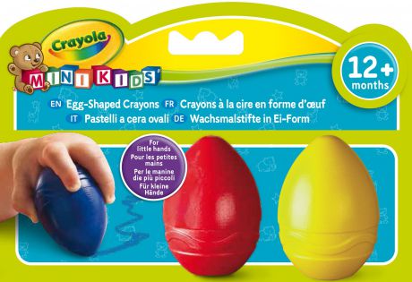 Ручки и карандаши Crayola Мелки восковые Crayola в форме яйца 3 цв.