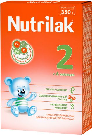 Сухие Nutrilak Молочная смесь Nutrilak 2 с 6 мес. 350 г