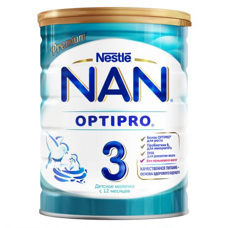 Сухие NAN Молочко NAN 3 Optipro детское с 12 мес. 800 г