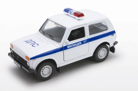 Машинки и мотоциклы Welly Модель машины Welly «Lada 4x4 ДПС» 1:34-39