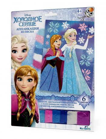 Наборы для творчества Disney Frozen Аппликация из песка Origami «Эльза и Анна» в ассортименте