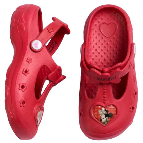 Сланцы (пляжная обувь) Disney minnie Сандалии для пляжа и бассейна для девочки Disney minnie красный