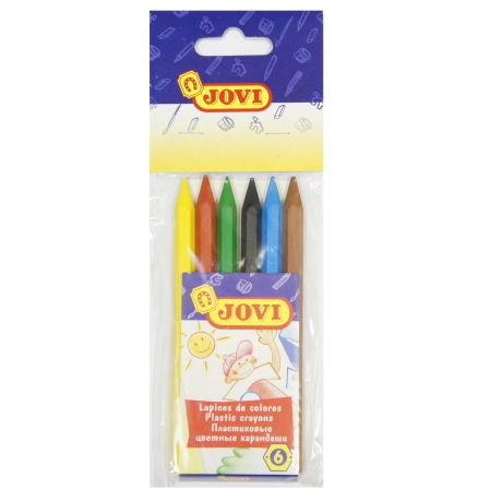 Ручки и карандаши Jovi Карандаши цветные Jovi пластиковые 6 цв.