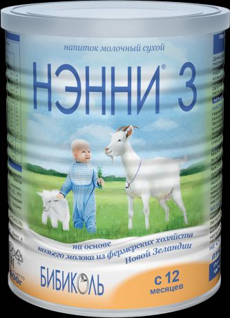 Сухие Бибиколь Молочный напиток Бибиколь Нэнни-3 с 12 мес. 400 г