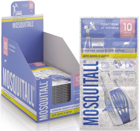 Средства от насекомых Mosquitall «Нежная защита для детей» от комаров 10 шт