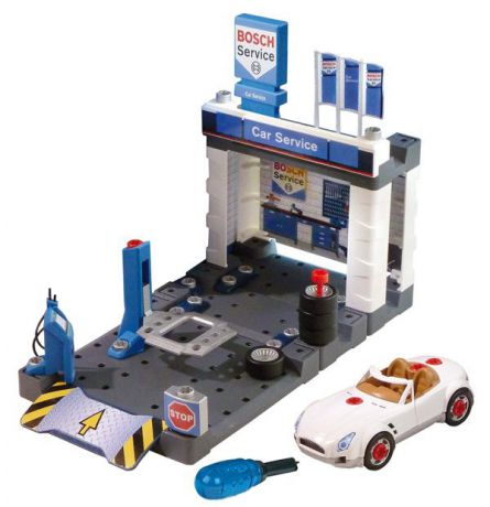 Наборы игрушечных инструментов Klein Игровой набор Klein «Автосервис Bosch с машиной для сборки»