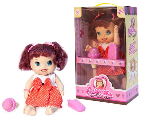 Другие куклы 1toy Лакомка Лиза красноволосая с хвостиками