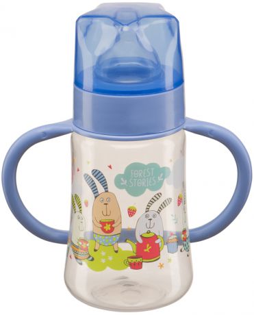 Бутылочки Happy baby Baby Bottle с ручками, с силиконой соской 0+, 250 мл.