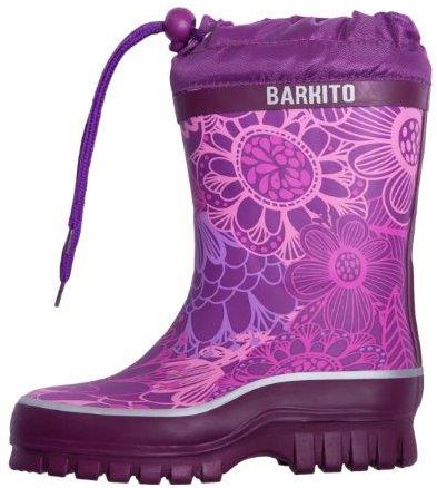 Резиновые сапоги Barkito Сапоги резиновые утепленные для девочки Barkito, фиолетовые