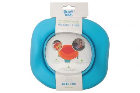 Детские горшки Roxy-kids Вкладка для дорожных горшков Roxy-kids универсальная голубая