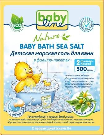 Соли и экстракты BABYLINE Для ванны с чередой 500 г