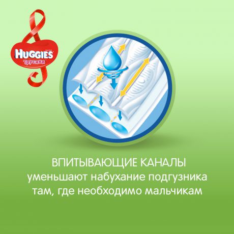 Подгузники-трусики Huggies для мальчиков (9-14 кг) 104 шт