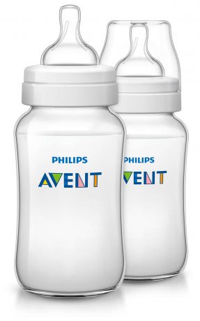 Бутылочки Philips AVENT Бутылочка Philips AVENT «Classic+» с силиконовой соской с 3 мес. 330 мл (2 бутылочки)