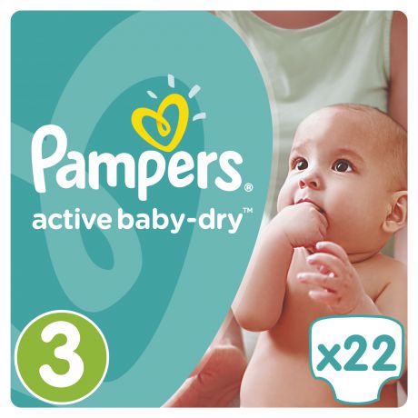 Подгузники Pampers Active Baby-Dry (5-9 кг.) 22 шт.