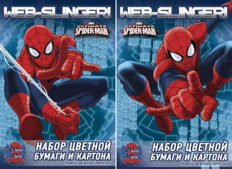 Цветная бумага и картон Spider-man Spider-man 10 цветов