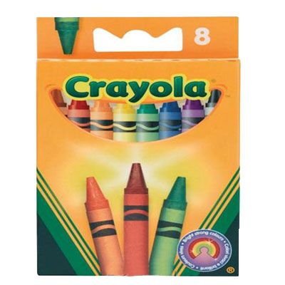 Ручки и карандаши Crayola Разноцветные восковые 8 шт