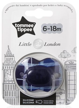 Пустышки Tommee Tippee Лондон с 6 мес. синяя