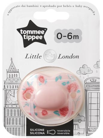 Пустышки Tommee Tippee Лондон с рождения розовая