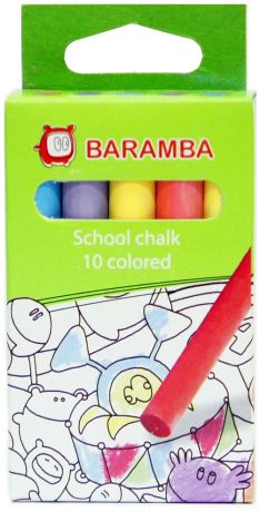 Канцелярия Baramba Мелки цветные Baramba 10 шт.