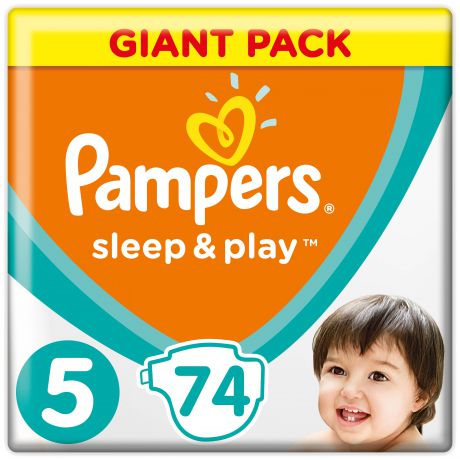 Подгузники Pampers Подгузники Pampers Sleep&Play 5 (11-18 кг) 74 шт.