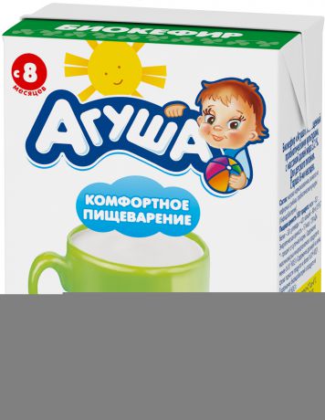 Молочная продукция Агуша Биокефир Агуша 3,2% с 8 мес. 200 мл