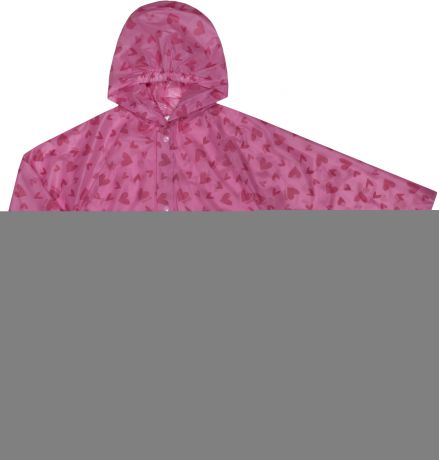Пальто и плащи Barkito Плащ-дождевик для девочки Barkito, розовый с рисунком